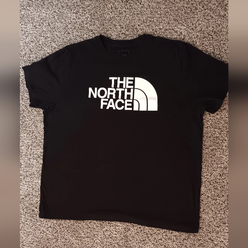 Mens The North Face Logo t shirt black size XL Large